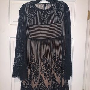 BCBG lace overlay dress